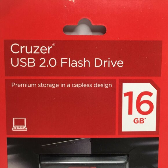 SanDisk 16GB Cruzer USB 2.0 Flash Drive Premium Storage In Capless Design - Picture 2 of 6